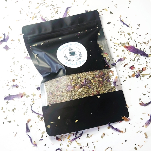 Hand Crafted Other - 3rd Eye, Focus Tea, Blue Lotus, herbal, loose tea, Infuser, Cottagecore,…
